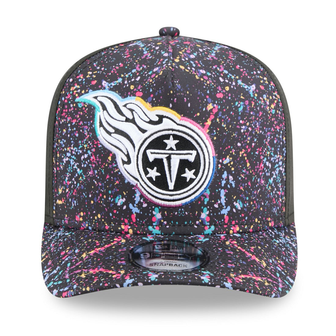 Tennessee Titans New Era 2025 NFL Crucial Catch A-Frame 9FIFTY Snapback Hat Black | NFL