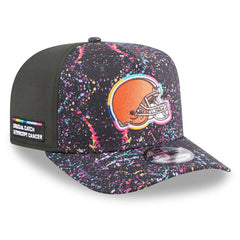 Cleveland Browns New Era 2025 NFL Crucial Catch A-Frame 9FIFTY Snapback Hat Black | NFL