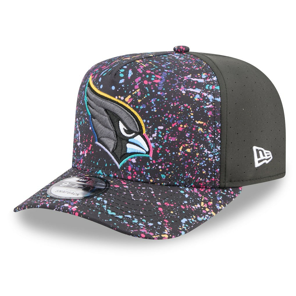 Arizona Cardinals New Era 2025 NFL Crucial Catch A-Frame 9FIFTY Snapback Hat Black | NFL
