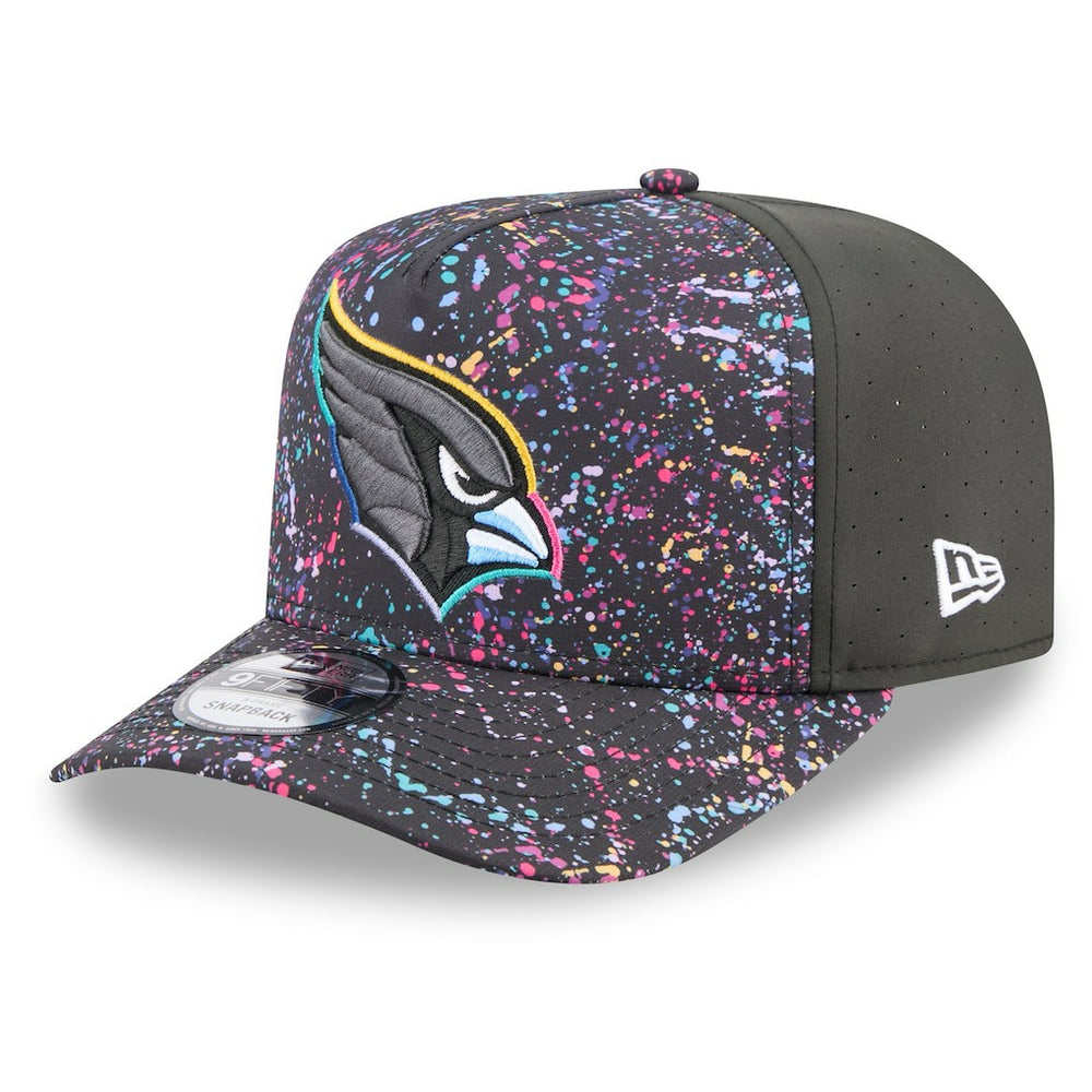 Arizona Cardinals New Era 2025 NFL Crucial Catch A-Frame 9FIFTY Snapback Hat Black | NFL