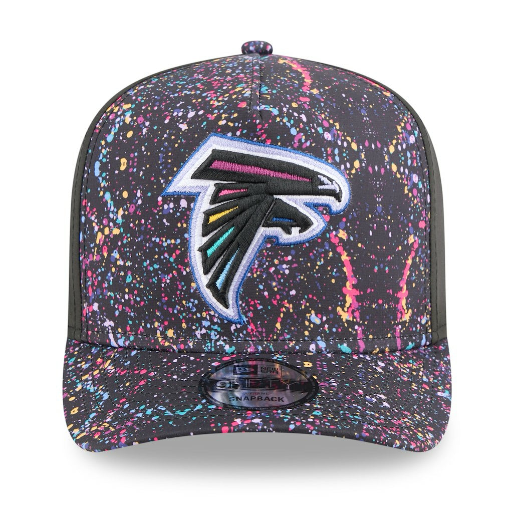 Atlanta Falcons New Era 2025 NFL Crucial Catch A-Frame 9FIFTY Snapback Hat Black | NFL