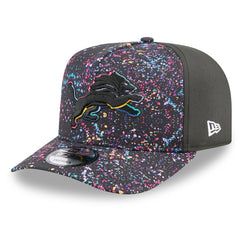 Detroit Lions New Era 2025 NFL Crucial Catch A-Frame 9FIFTY Snapback Hat Black | NFL