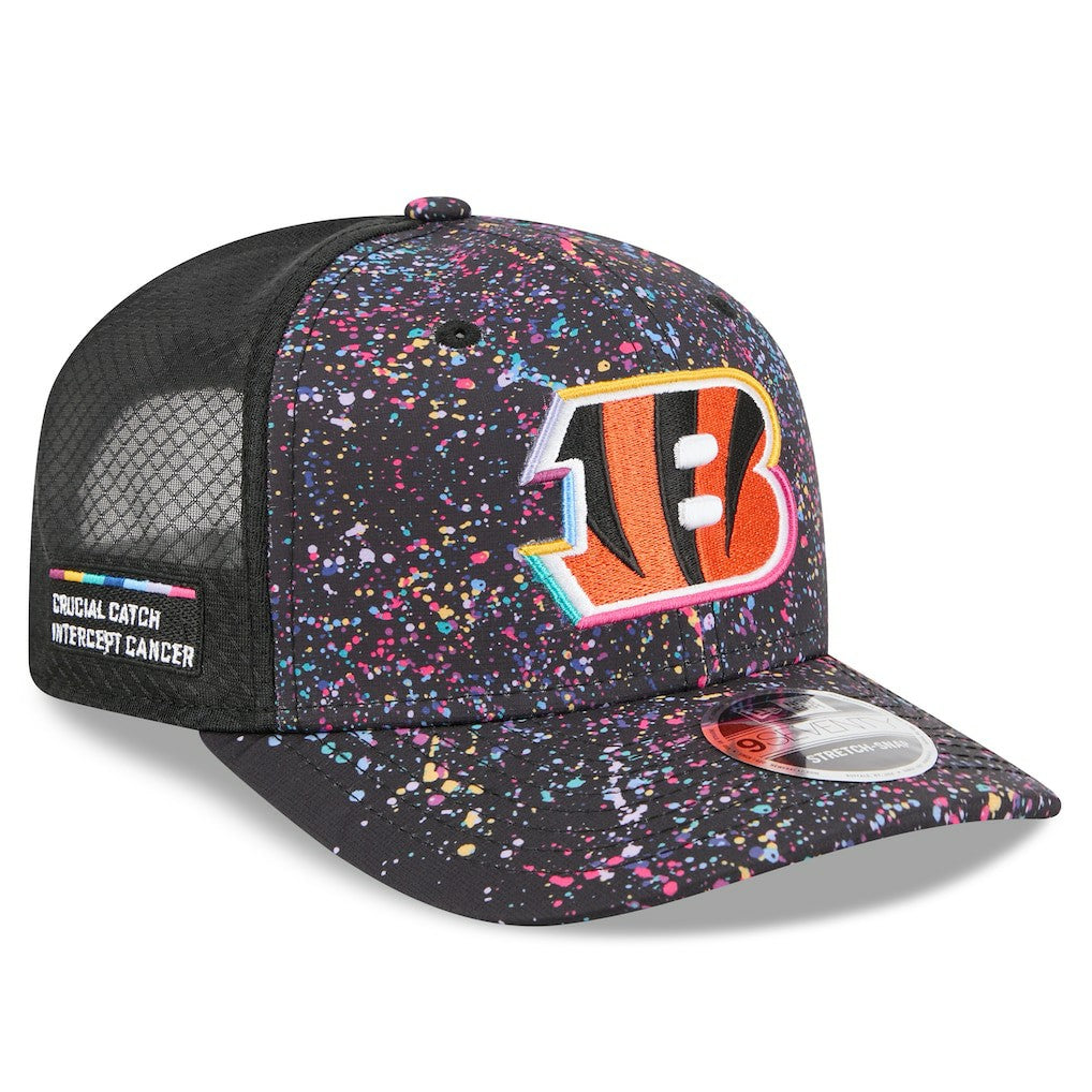 Cincinnati Bengals New Era 2025 NFL Crucial Catch 9SEVENTY Adjustable Hat Black | NFL