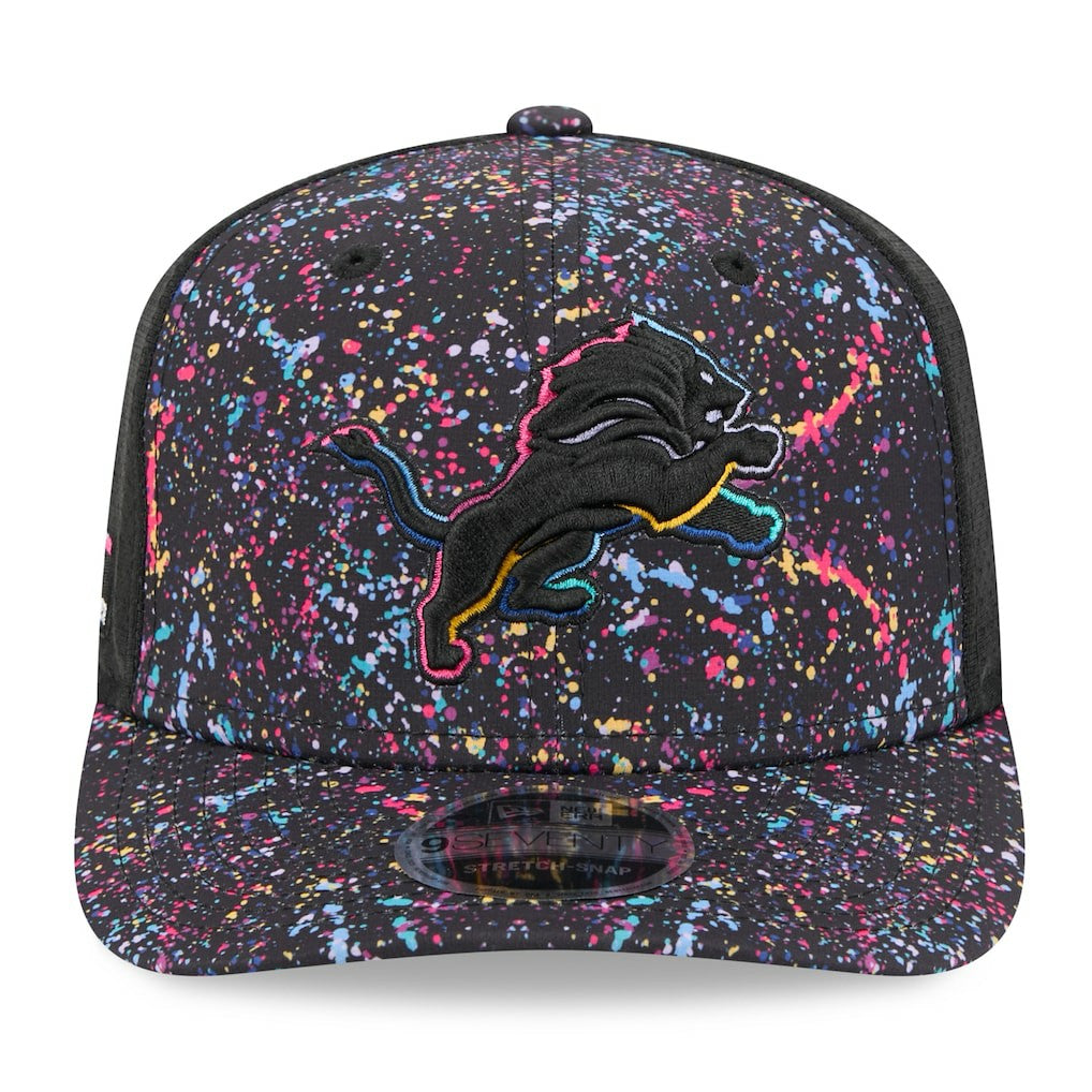 Detroit Lions New Era 2025 NFL Crucial Catch 9SEVENTY Adjustable Hat Black | NFL