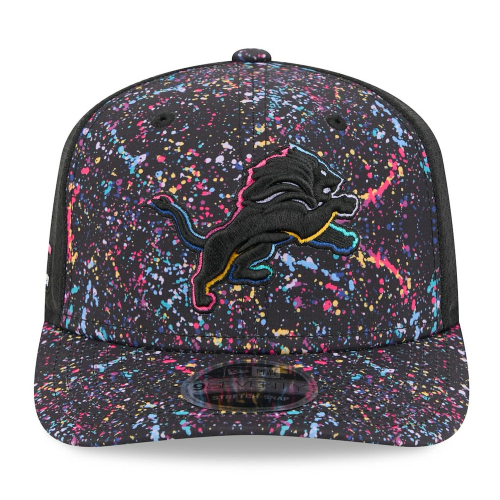 Detroit Lions New Era 2025 NFL Crucial Catch 9SEVENTY Adjustable Hat Black | NFL