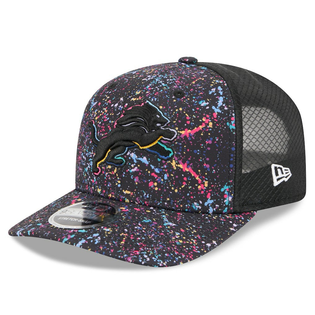 Detroit Lions New Era 2025 NFL Crucial Catch 9SEVENTY Adjustable Hat Black | NFL