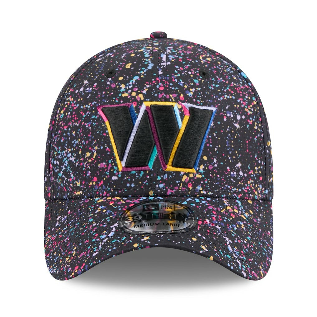 Washington Commanders New Era 2025 NFL Crucial Catch 39THIRTY Flex Hat Black | NFL