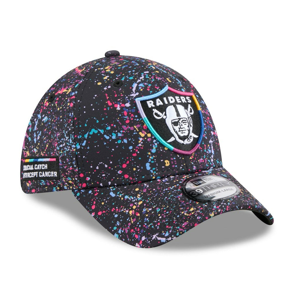 Las Vegas Raiders New Era 2025 NFL Crucial Catch 39THIRTY Flex Hat Black | NFL