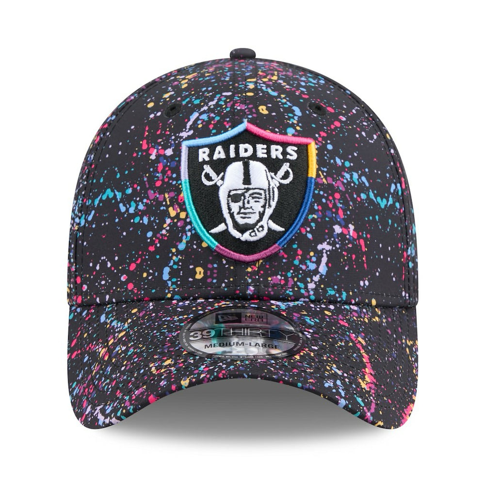 Las Vegas Raiders New Era 2025 NFL Crucial Catch 39THIRTY Flex Hat Black | NFL