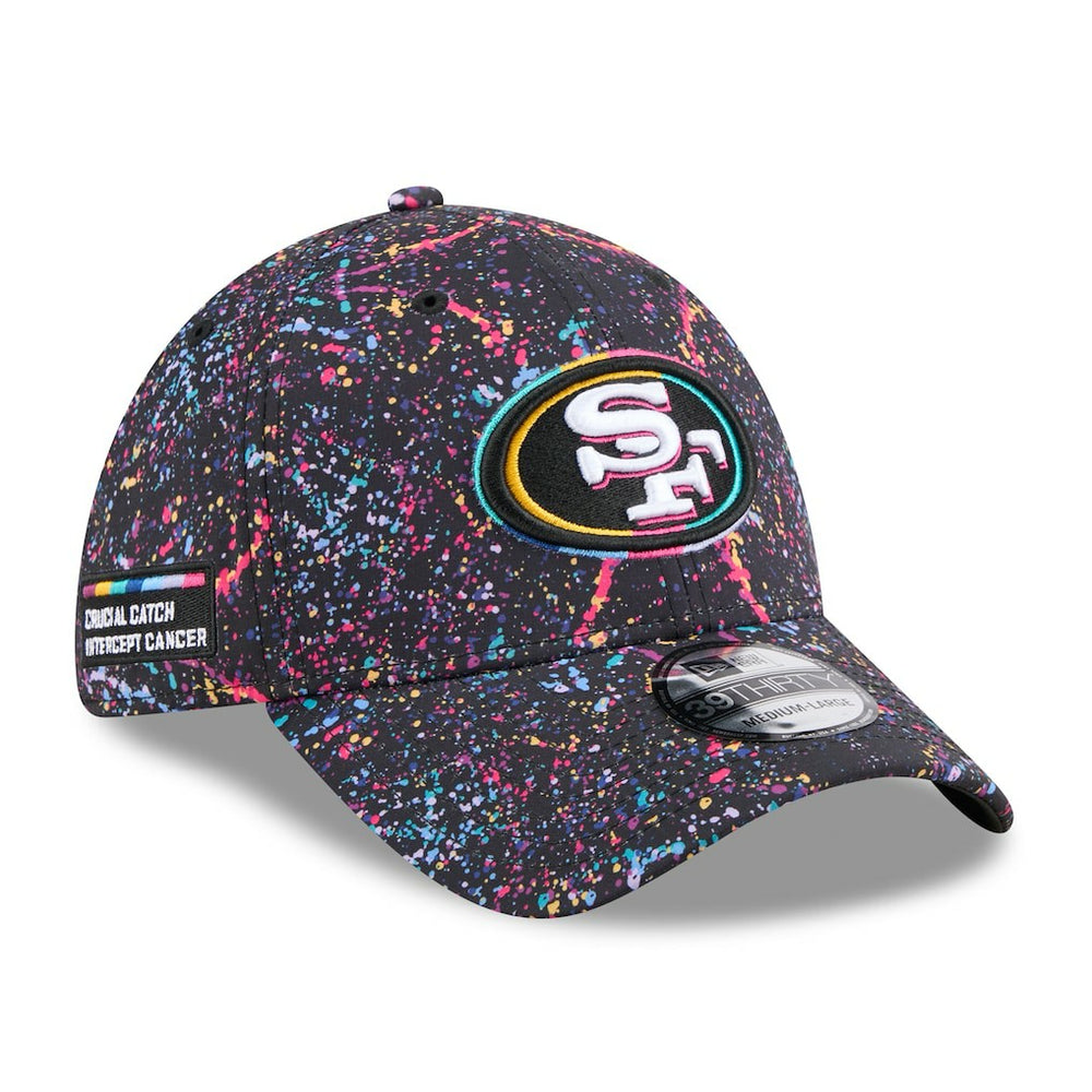 San Francisco 49ers New Era 2025 NFL Crucial Catch 39THIRTY Flex Hat Black | NFL