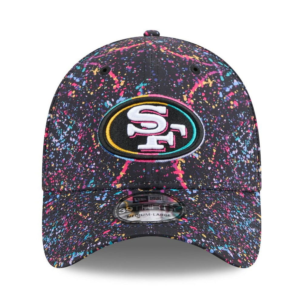 San Francisco 49ers New Era 2025 NFL Crucial Catch 39THIRTY Flex Hat Black | NFL