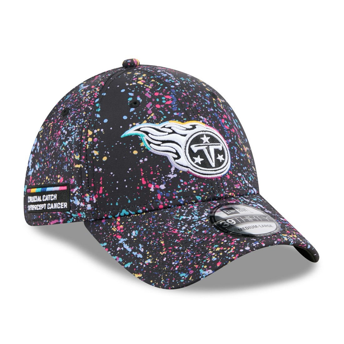 Tennessee Titans New Era 2025 NFL Crucial Catch 39THIRTY Flex Hat Black | NFL