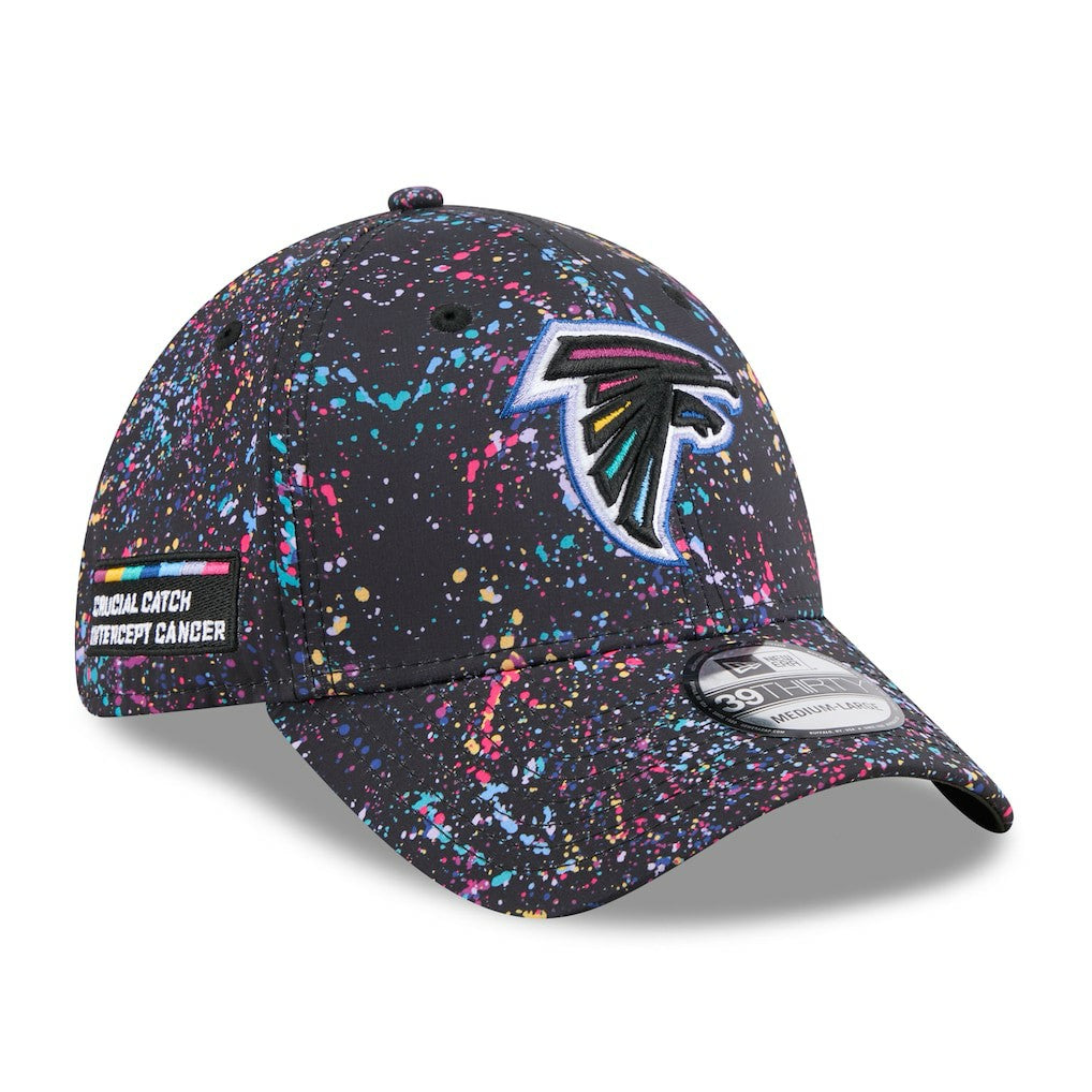 Atlanta Falcons New Era 2025 NFL Crucial Catch 39THIRTY Flex Hat Black | NFL