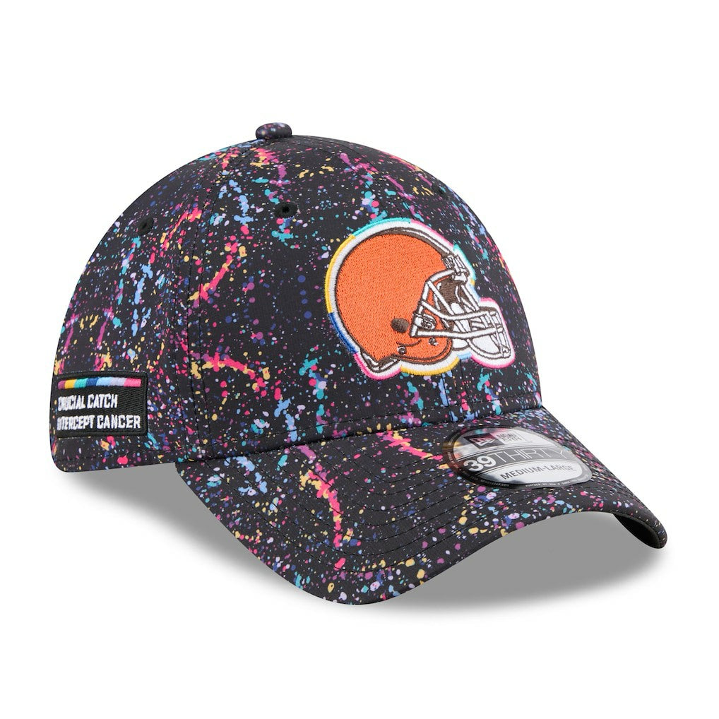 Cleveland Browns New Era 2025 NFL Crucial Catch 39THIRTY Flex Hat Black | NFL