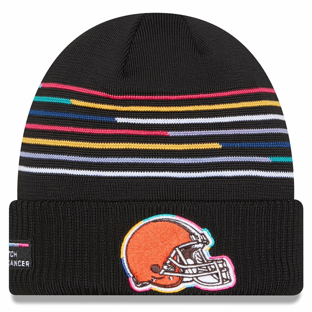 Cleveland Browns New Era 2025 NFL Crucial Catch Cuffed Knit Hat Black | NFL