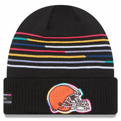Cleveland Browns New Era 2025 NFL Crucial Catch Cuffed Knit Hat Black | NFL