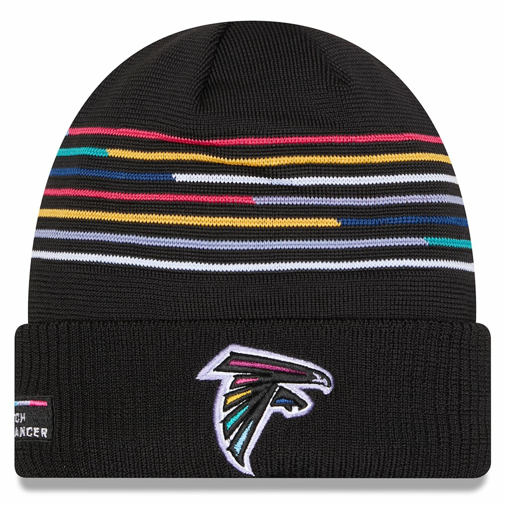 Atlanta Falcons New Era 2025 NFL Crucial Catch Cuffed Knit Hat Black | NFL