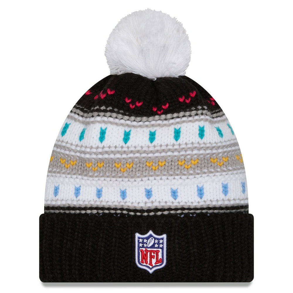 Arizona Cardinals New Era Women's 2025 NFL Crucial Catch Cuffed Knit Hat with Pom Black | NFL
