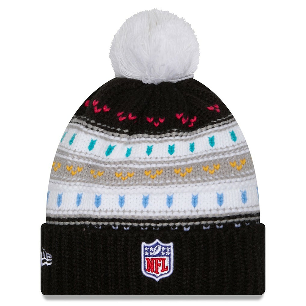 Cincinnati Bengals New Era Women's 2025 NFL Crucial Catch Cuffed Knit Hat with Pom Black | NFL