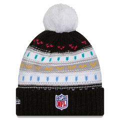 Cincinnati Bengals New Era Women's 2025 NFL Crucial Catch Cuffed Knit Hat with Pom Black | NFL