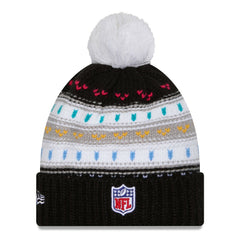 Las Vegas Raiders New Era Women's 2025 NFL Crucial Catch Cuffed Knit Hat with Pom Black | NFL