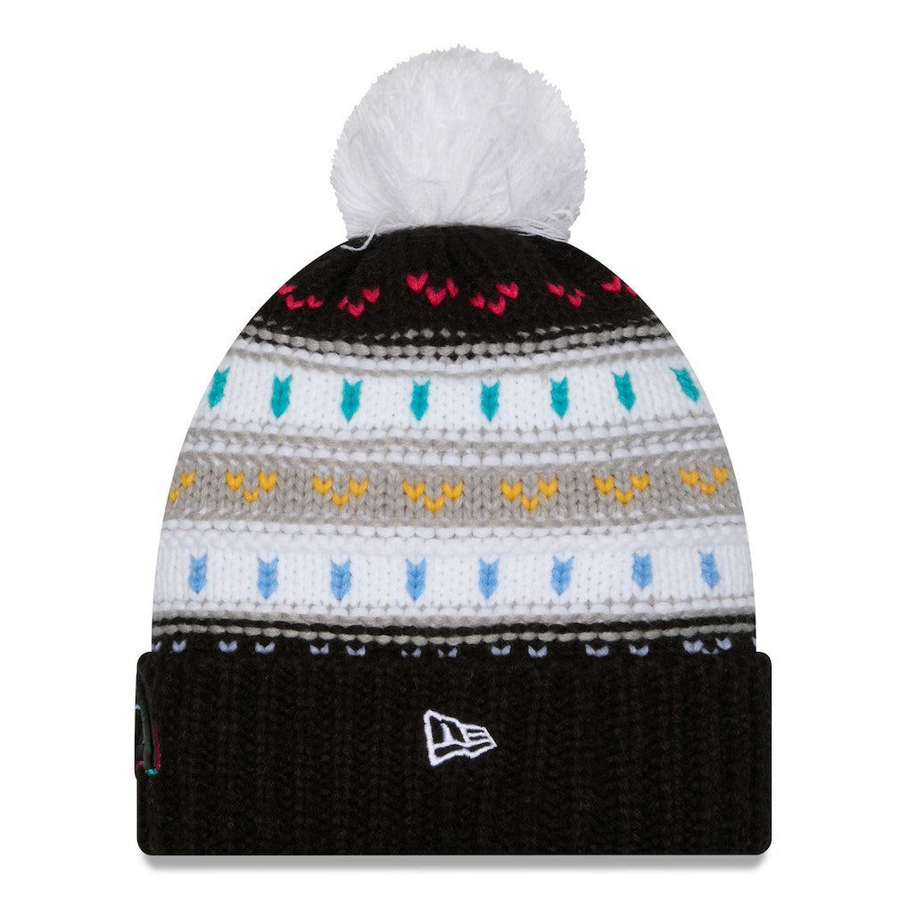 Los Angeles Rams New Era Women's 2025 NFL Crucial Catch Cuffed Knit Hat with Pom Black | NFL