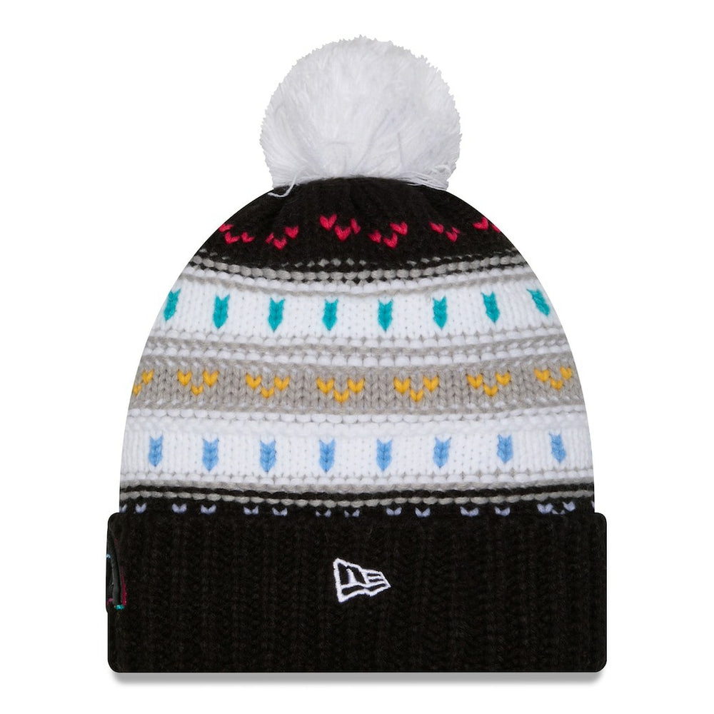 Los Angeles Rams New Era Women's 2025 NFL Crucial Catch Cuffed Knit Hat with Pom Black | NFL