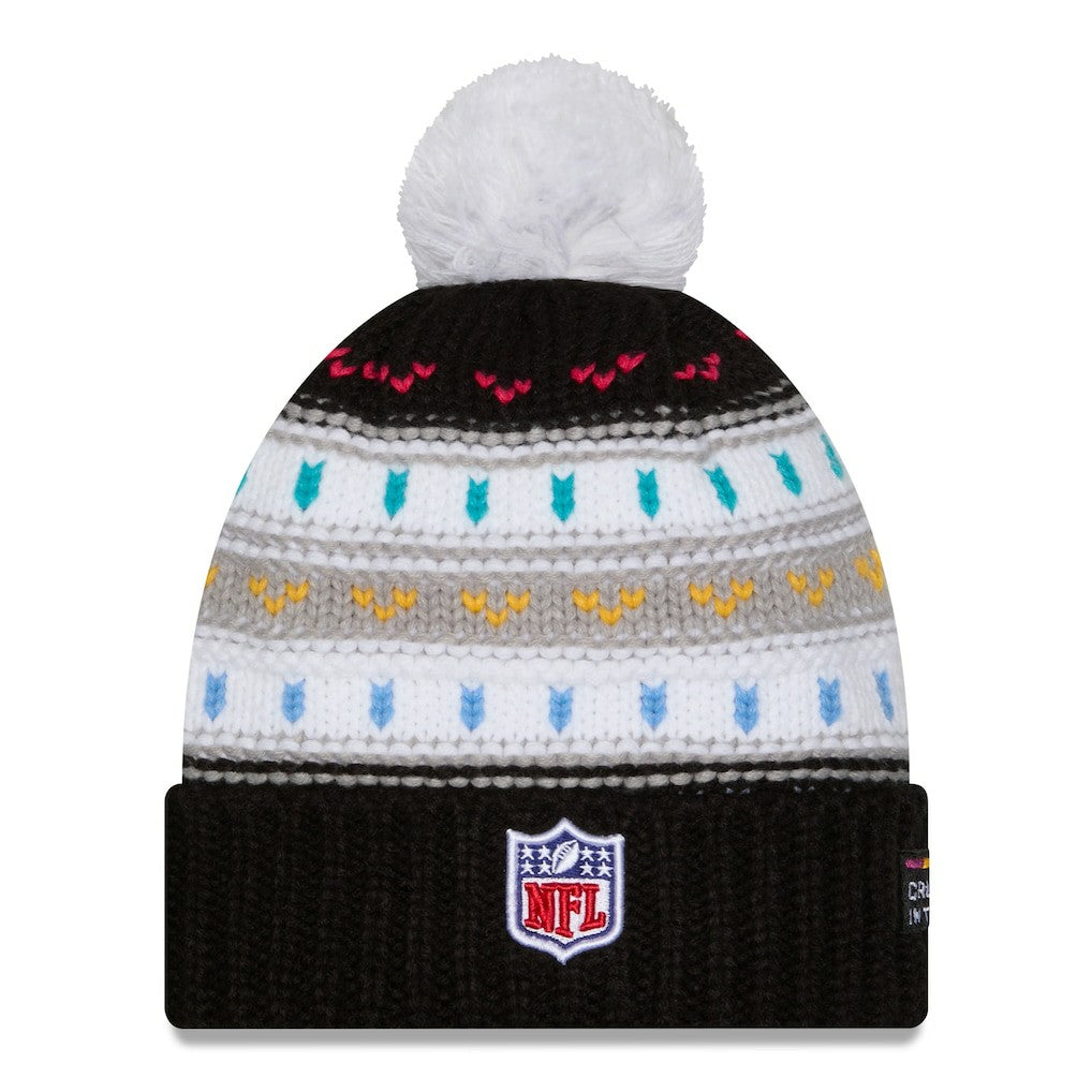 Los Angeles Rams New Era Women's 2025 NFL Crucial Catch Cuffed Knit Hat with Pom Black | NFL