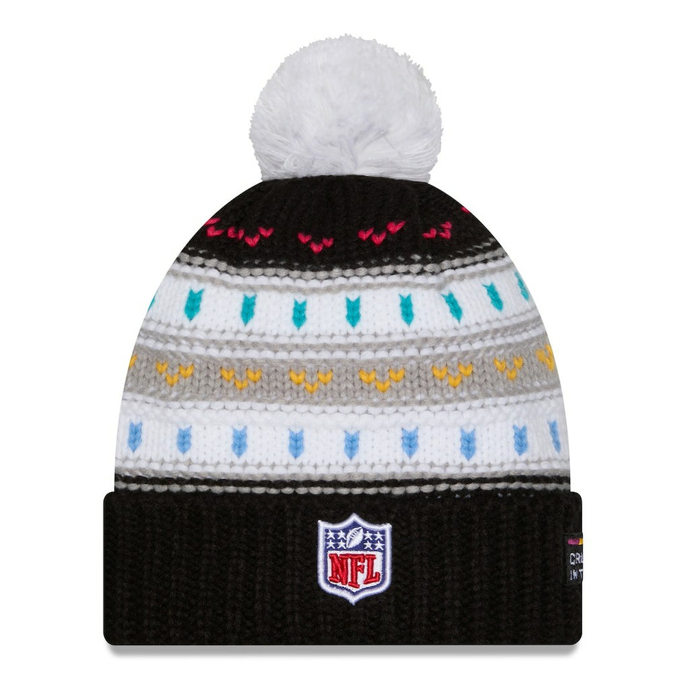 Los Angeles Rams New Era Women's 2025 NFL Crucial Catch Cuffed Knit Hat with Pom Black | NFL