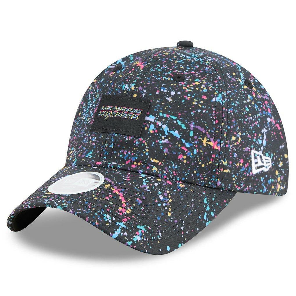 Los Angeles Chargers New Era Women's 2025 NFL Crucial Catch Pony Tail Adjustable Hat Black | NFL