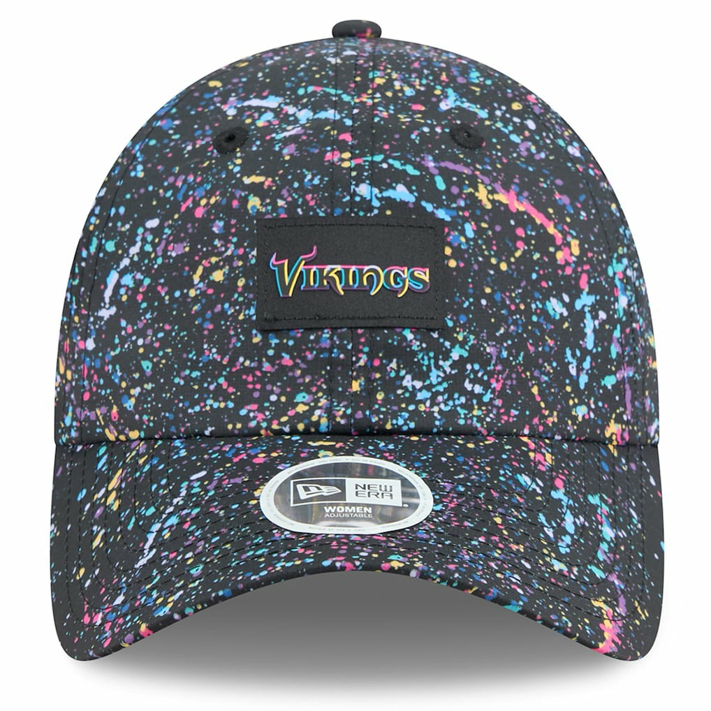 Minnesota Vikings New Era Women's 2025 NFL Crucial Catch Pony Tail Adjustable Hat Black | NFL