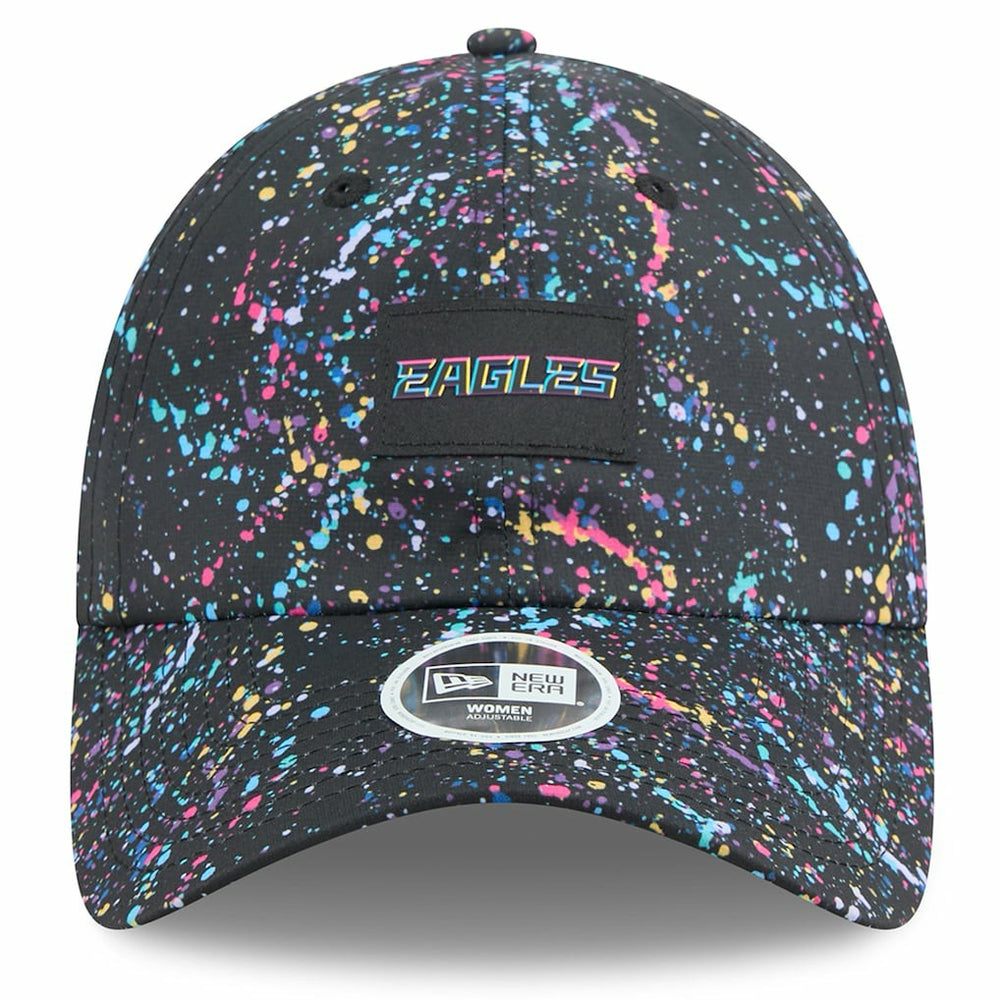 Philadelphia Eagles New Era Women's 2025 NFL Crucial Catch Pony Tail Adjustable Hat Black | NFL