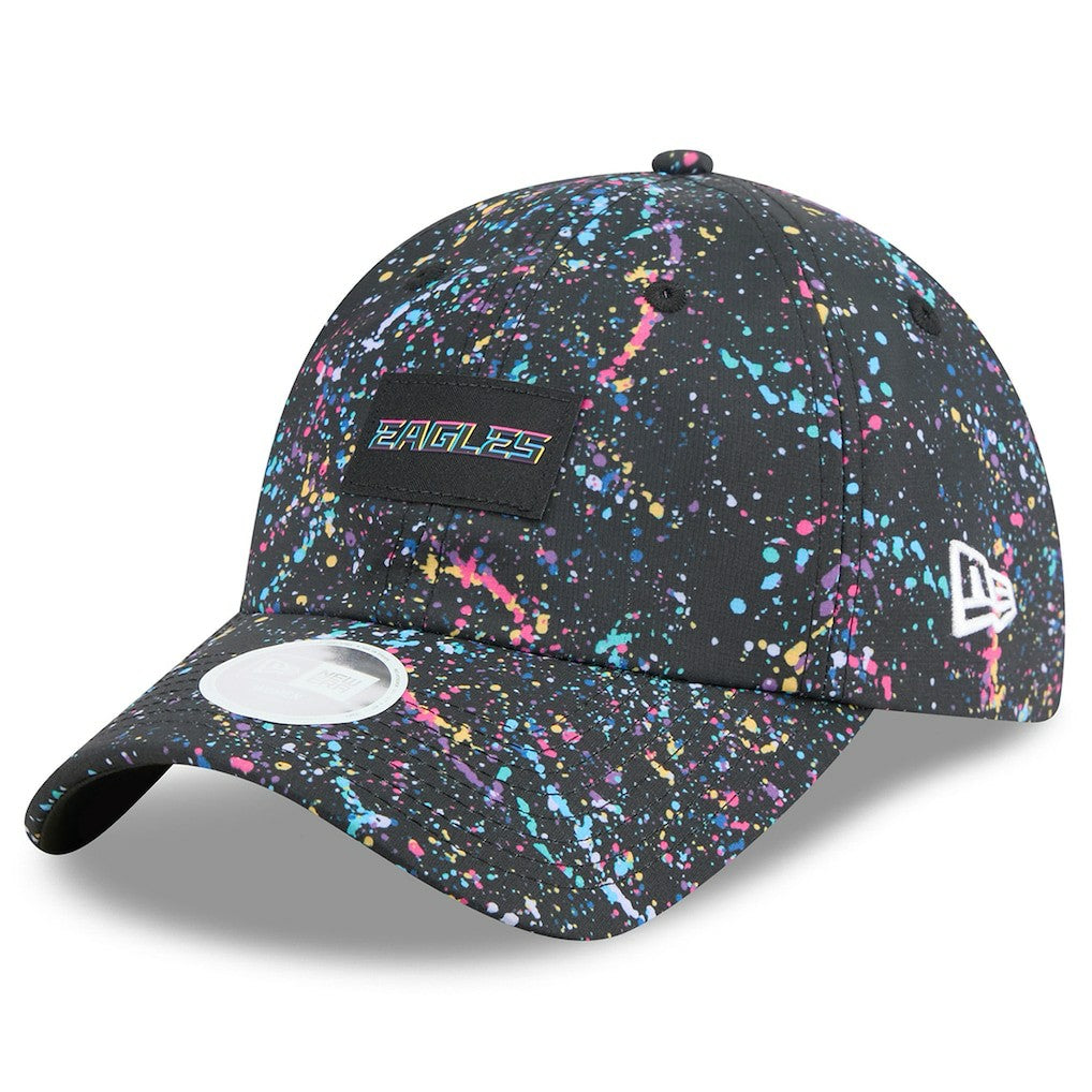 Philadelphia Eagles New Era Women's 2025 NFL Crucial Catch Pony Tail Adjustable Hat Black | NFL