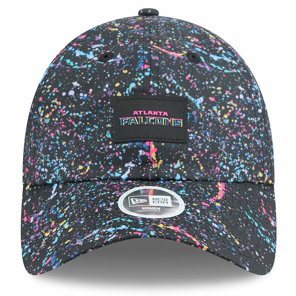 Atlanta Falcons New Era Women's 2025 NFL Crucial Catch Pony Tail Adjustable Hat Black | NFL