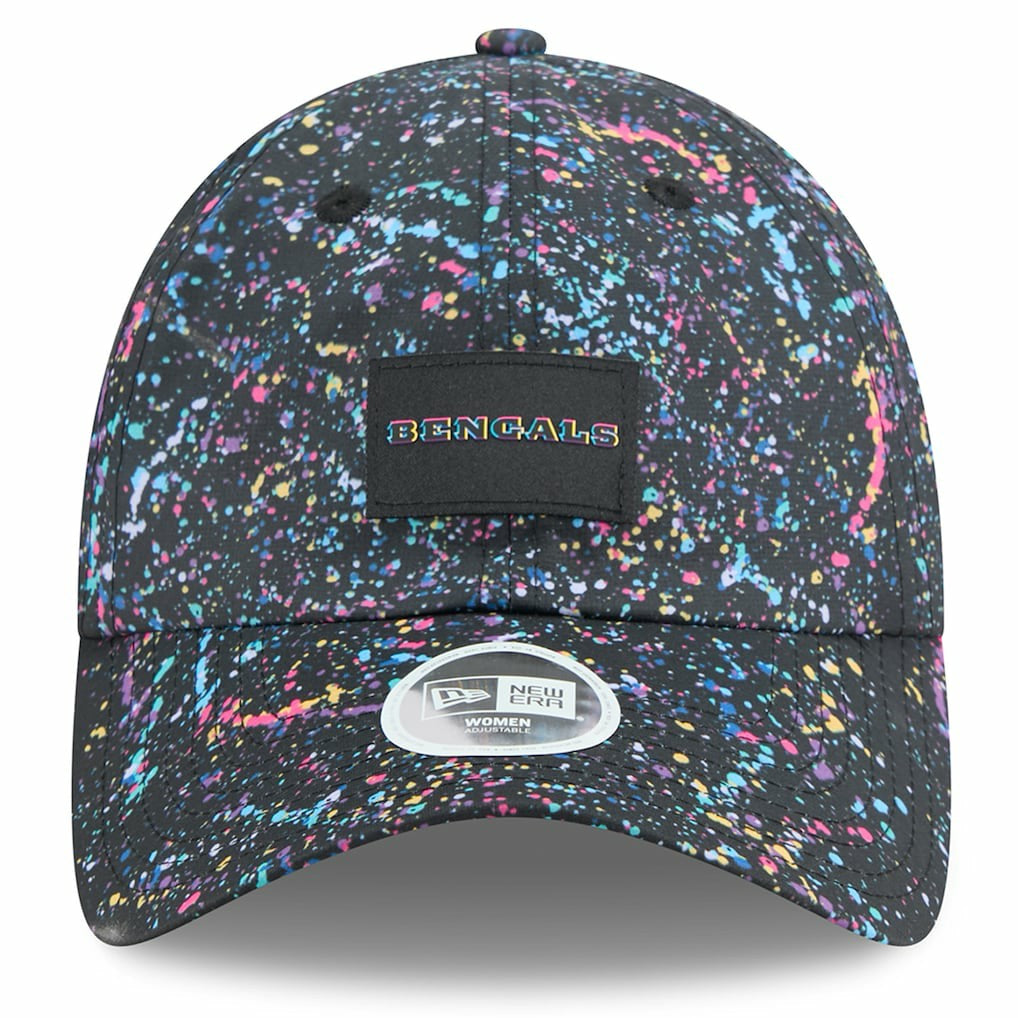 Cincinnati Bengals New Era Women's 2025 NFL Crucial Catch Pony Tail Adjustable Hat Black | NFL
