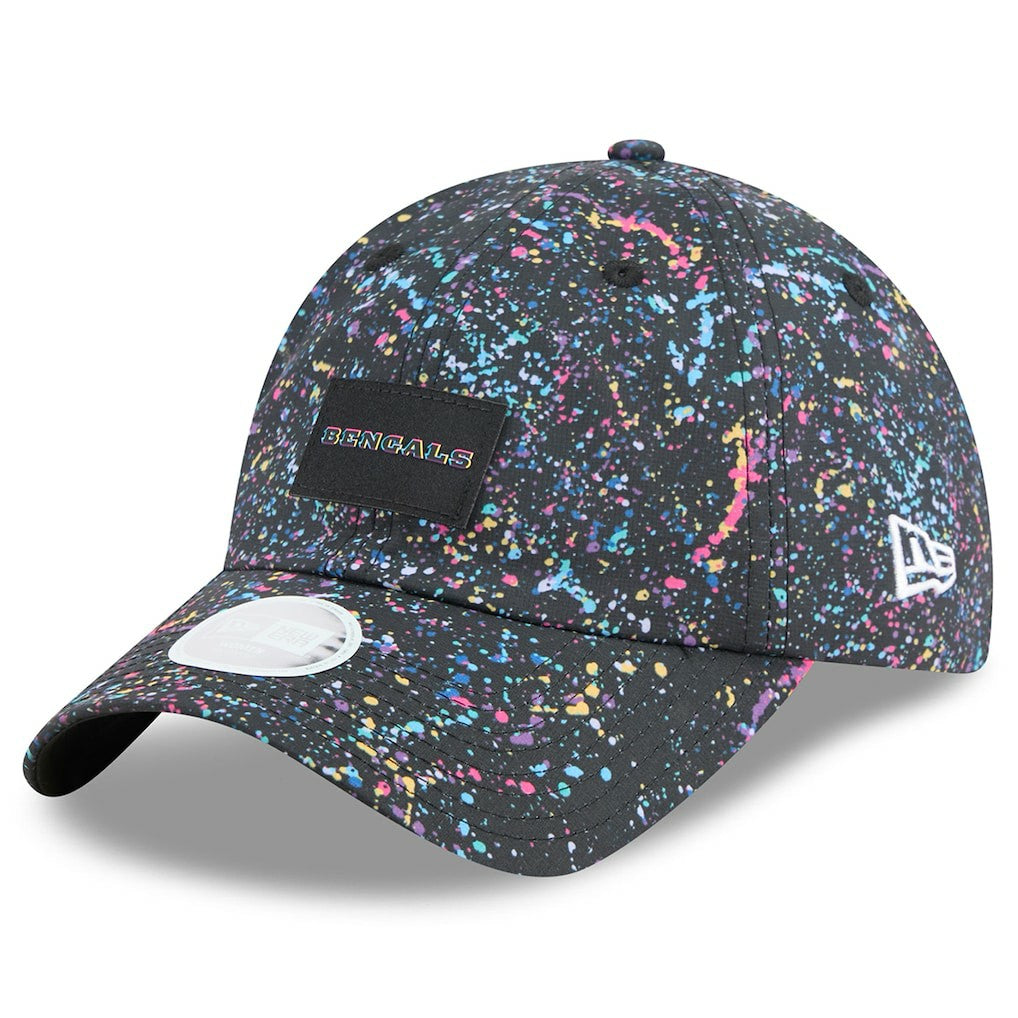 Cincinnati Bengals New Era Women's 2025 NFL Crucial Catch Pony Tail Adjustable Hat Black | NFL