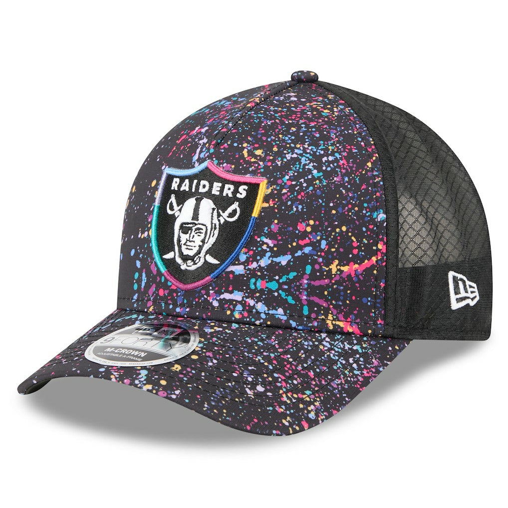 Las Vegas Raiders New Era Youth 2025 NFL Crucial Catch 9FORTY Adjustable Hat Black | NFL