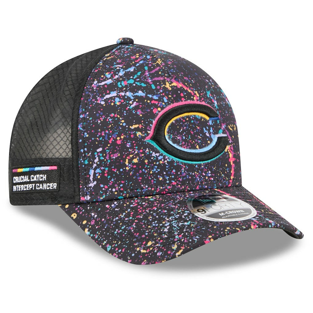 Chicago Bears New Era Youth 2025 NFL Crucial Catch 9FORTY Adjustable Hat Black | NFL