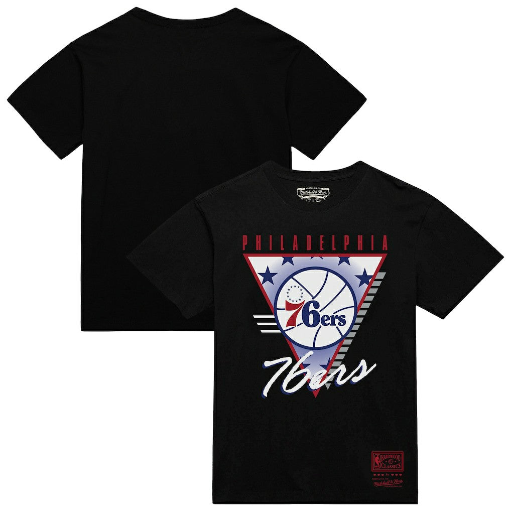 Philadelphia 76ers Worldwide Collection Tri-Logo T-Shirt Black - NBA