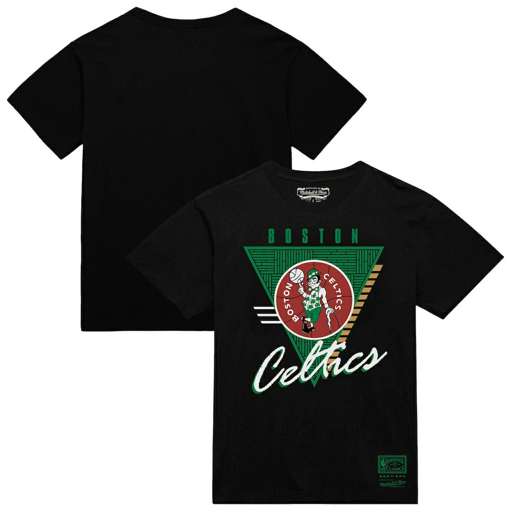 Boston Celtics Worldwide Collection Tri-Logo T-Shirt Black - NBA