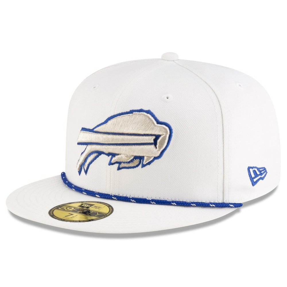 Buffalo Bills New Era 2025 Rivalries Collection Sideline Rope 59FIFTY Fitted Hat White | NFL