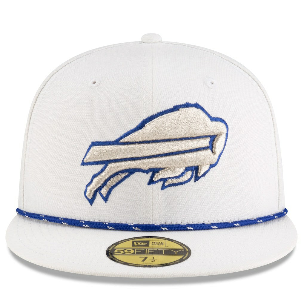 Buffalo Bills New Era 2025 Rivalries Collection Sideline Rope 59FIFTY Fitted Hat White | NFL