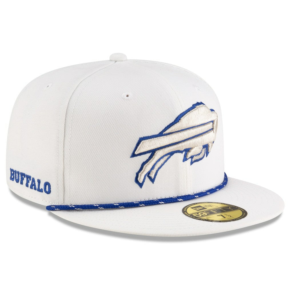 Buffalo Bills New Era 2025 Rivalries Collection Sideline Rope 59FIFTY Fitted Hat White | NFL