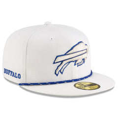 Buffalo Bills New Era 2025 Rivalries Collection Sideline Rope 59FIFTY Fitted Hat White | NFL