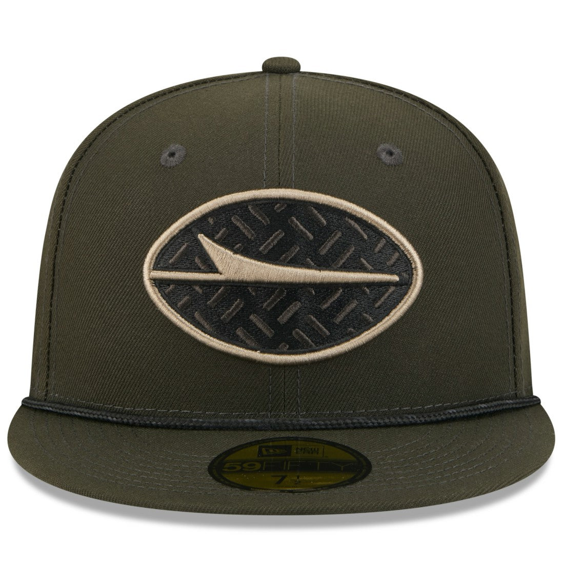 New York Jets New Era 2025 Rivalries Collection Sideline Rope 59FIFTY Fitted Hat Gotham Green | NFL