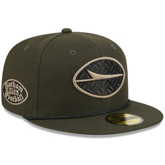 New York Jets New Era 2025 Rivalries Collection Sideline Rope 59FIFTY Fitted Hat Gotham Green | NFL