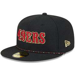San Francisco 49ers New Era 2025 Rivalries Collection Sideline Rope 59FIFTY Fitted Hat Black | NFL