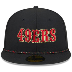 San Francisco 49ers New Era 2025 Rivalries Collection Sideline Rope 59FIFTY Fitted Hat Black | NFL