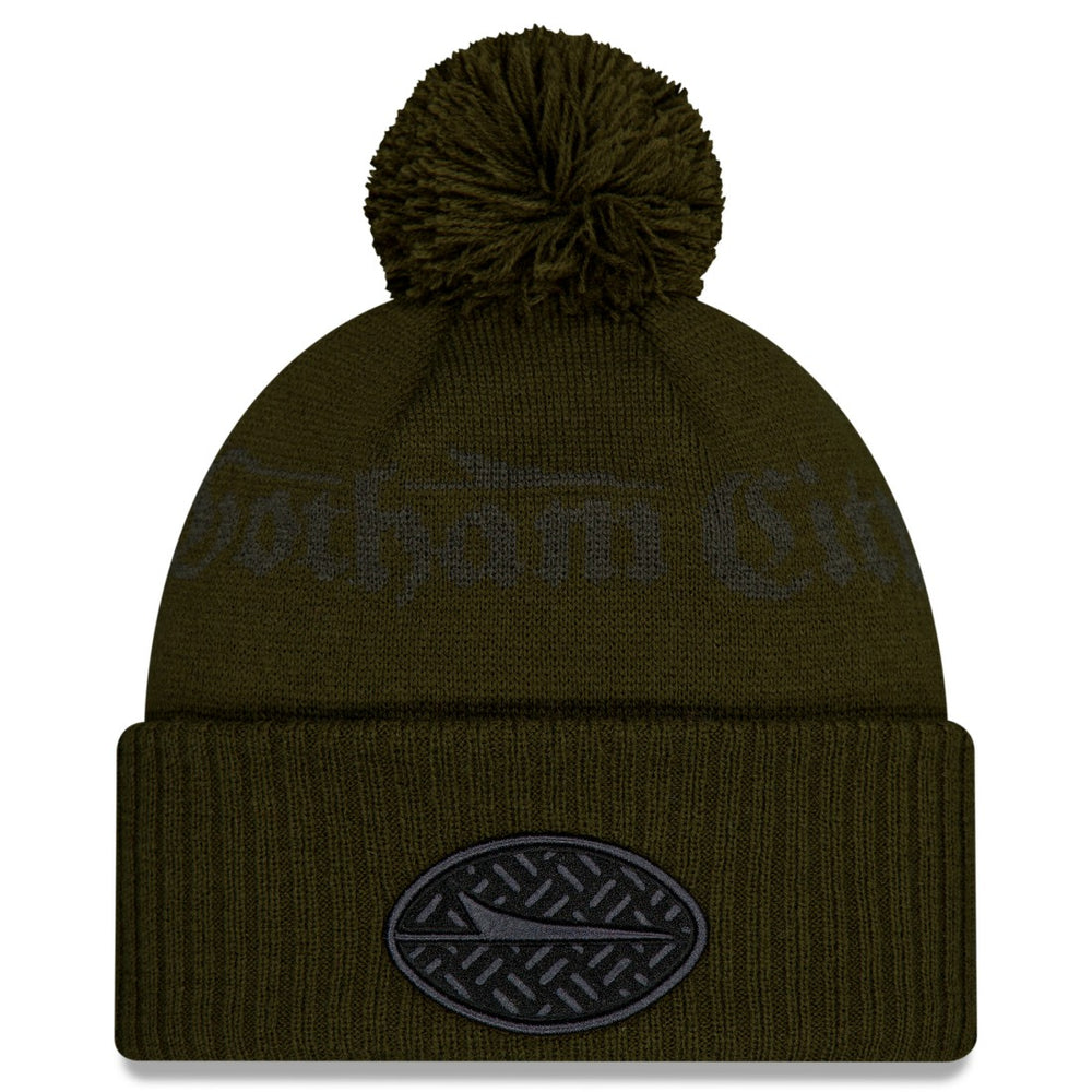 New York Jets New Era 2025 Rivalries Collection Sideline Cuffed Knit Hat with Pom Gotham Green | NFL