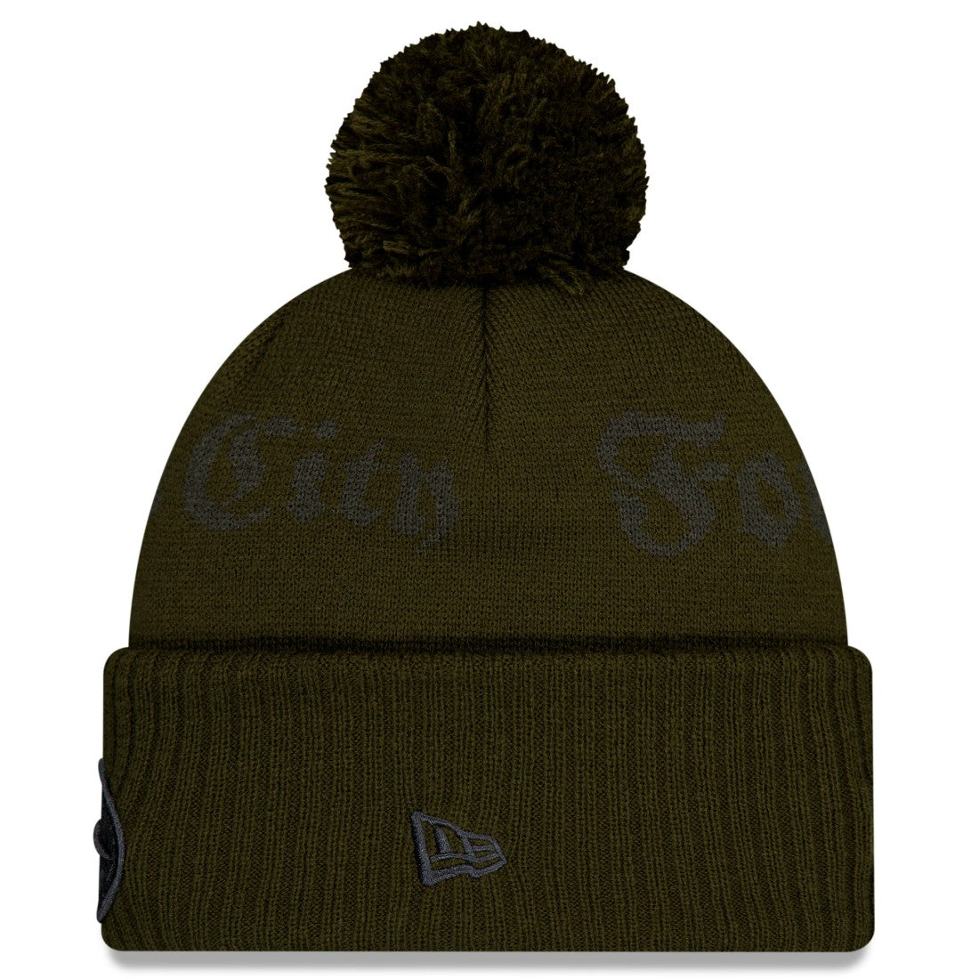 New York Jets New Era 2025 Rivalries Collection Sideline Cuffed Knit Hat with Pom Gotham Green | NFL